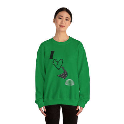 I Love Road Dome Unisex Heavy Blend™ Crewneck Sweatshirt