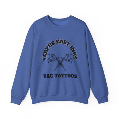 Yerpus East Inks Original Vicious Van Goph Design Unisex Heavy Blend™ Crewneck Sweatshirt