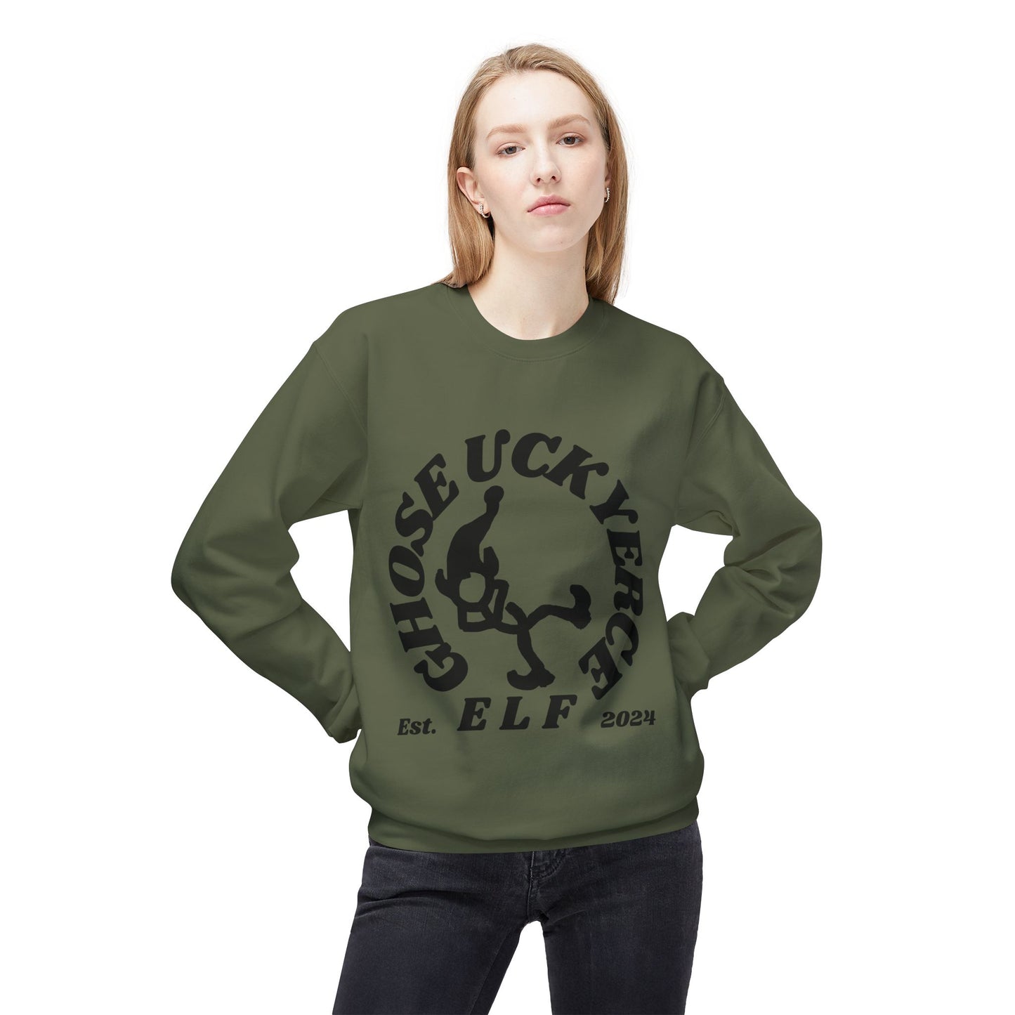 EB139 Unisex Midweight Softstyle Fleece Crewneck Sweatshirt