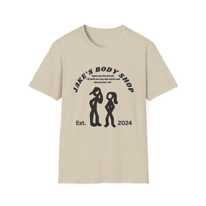 Jakes Body Shop Dip Stick Unisex Softstyle T-Shirt