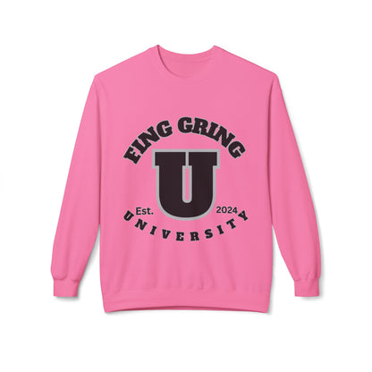 Fing Gring U Screwniversity Unisex Midweight Softstyle Fleece Crewneck Sweatshirt