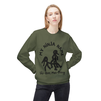 She's On My Dong My Ninja Name Unisex Midweight Softstyle Fleece Crewneck Sweatshirt