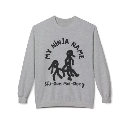 She's On My Dong My Ninja Name Unisex Midweight Softstyle Fleece Crewneck Sweatshirt